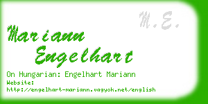 mariann engelhart business card